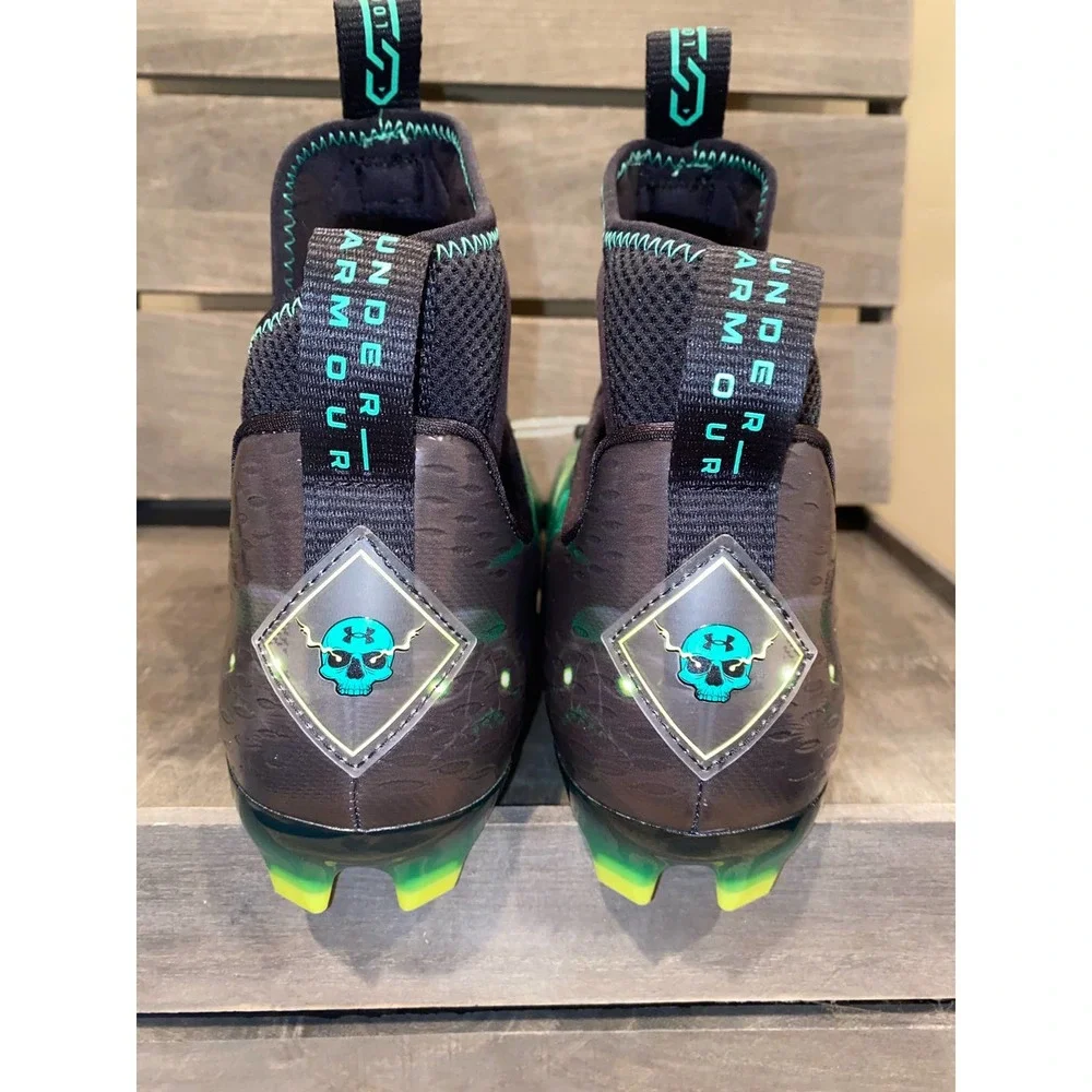 Under Armour UA Spotlight Lux MC 2.0 Football Cleats Sz 10.5 - Slime NWOB - Picture 5 of 9